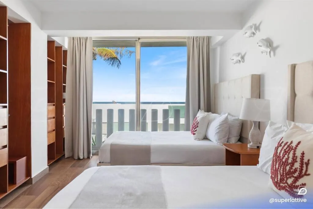 Deluxe Beachfront 4B Villa Κανκούν